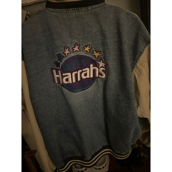 Harrah’s Blue Jean Jacket ( Specialty House Of Creation) Large LG. 100% Cotton - Picture 4 of 4